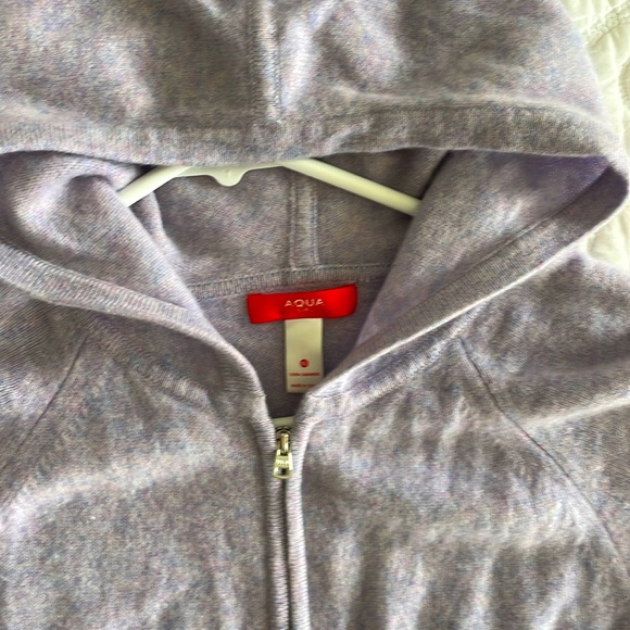 Aqua Kids Heather purple cashmere sweater size XL - Picture 2 of 7